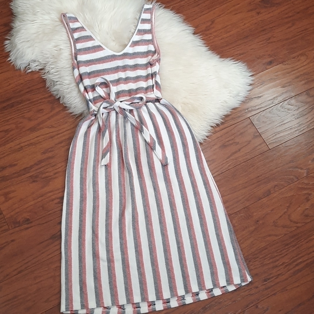 Caution to the Wind Striped Summer Dress - Picture 4 of 4